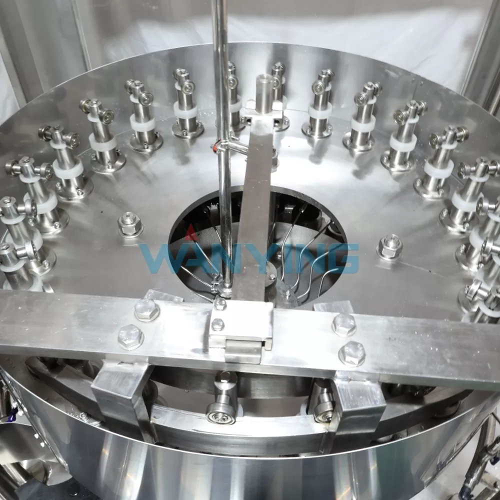 Fermented bean curd jar mouth cleaning machine