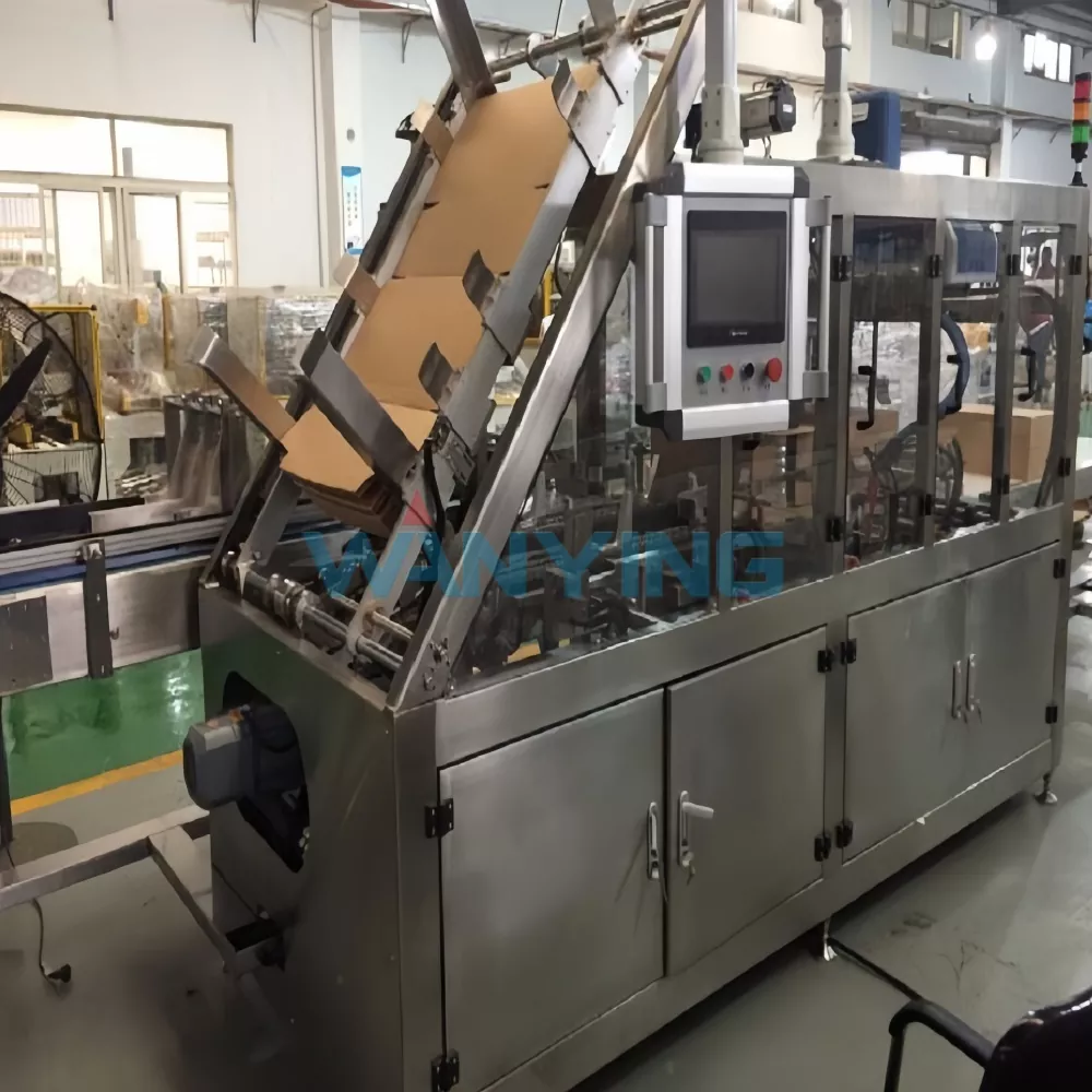 One-piece wrap-around case packer