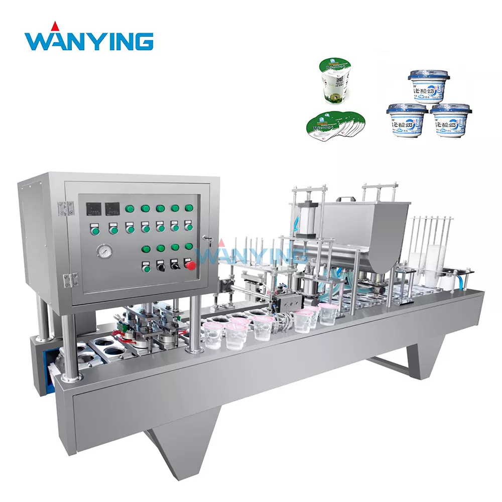 Pre-cut film filling and sealing machine