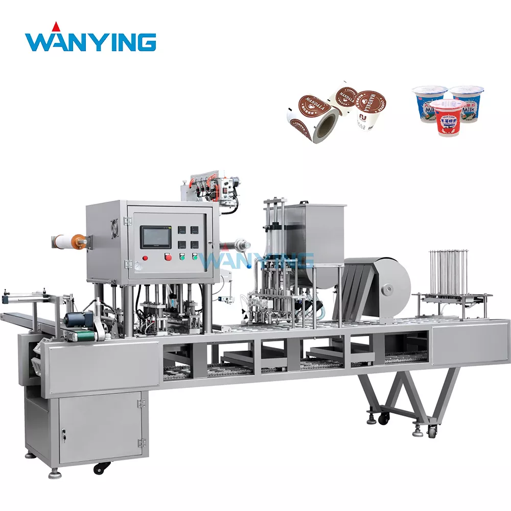 Reel-fed film filling and sealing machine